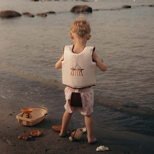 Жилет для плавания Mrs. Ertha "Unique Dots", шоколадная крошка